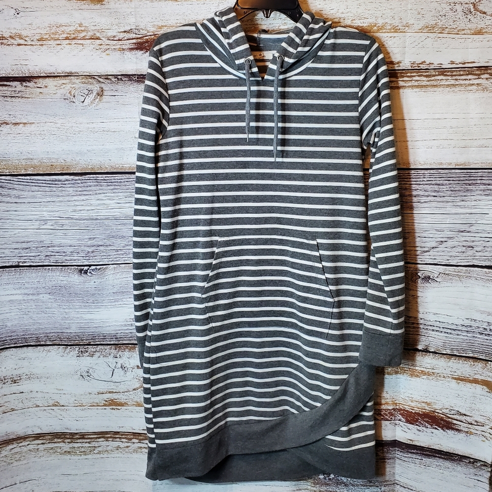 Maurices Striped Hooded Tunic